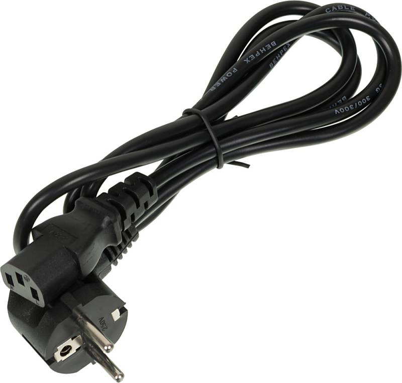 Кабель питания IEC320-C13 (f)/евровилка 1.8м