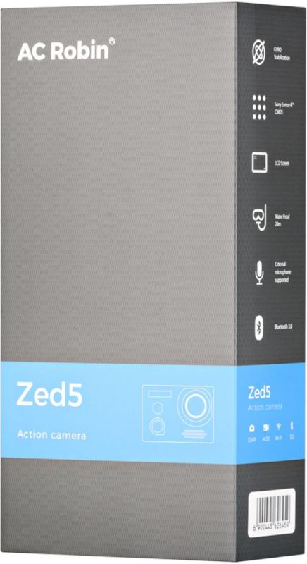 Экшн-камера AC Robin ZED5 1xExmor R CMOS 12Mpix черный