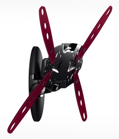 Кронштейн для телевизора Holder LCDS-5026 черный 26-47 макс.50кг настенный поворот и наклон