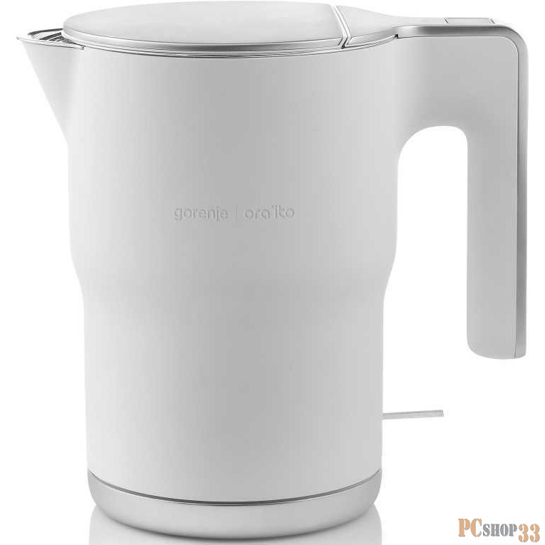 Чайник Gorenje K15ORAW, Объем: 1,5 л, Цвет: Белый, Автоматическое отключение при закипании, Вращение на 360 градусов, Корпус с двойной стенкой из нержавеющей стали, Термостат Strix, Мощность подключения: 2400 Вт, Вес (брутто/нетто): 1,8 / 1,4 кг