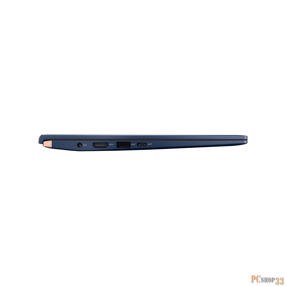 Ноутбук ASUS Zenbook 14 UX434FL-A6028R Core i7-8565U/16Gb/1Tb SSD/Nvidia MX250 2Gb/14,0 FHD 1920x1080 Glare/WiFi/BT/HD IR/Windows 10 Pro/1.26Kg/Royal_Blue/ScreenPad 2.0/Sleeve+USB3.0 to RJ45/MIL-STD 810G