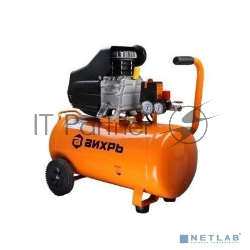 Компрессор поршневой Вихрь КМП-300/50 масляный, оранжевый/черный