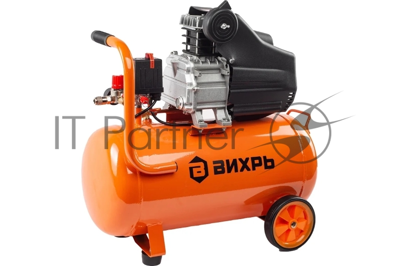 Компрессор поршневой Вихрь КМП-300/50 масляный, оранжевый/черный
