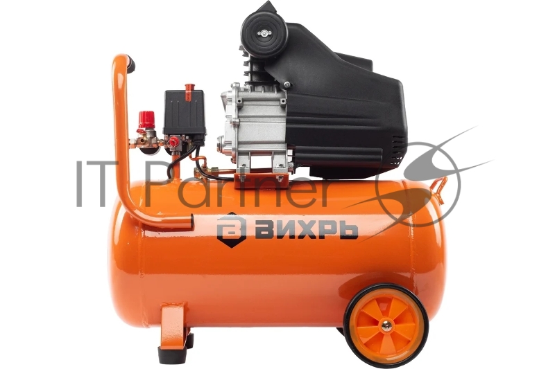 Компрессор поршневой Вихрь КМП-300/50 масляный, оранжевый/черный