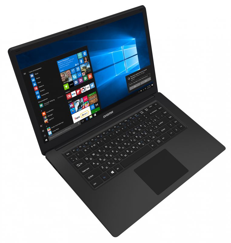 Ноутбук Digma CITI E600 Atom X5 Z8350/2Gb/SSD32Gb/Intel HD Graphics 400/15.6/IPS/FHD (1920x1080)/Windows 10 Home Multi Language 64/black/silver/WiFi/