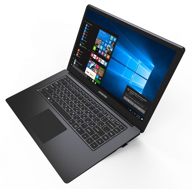 Ноутбук Digma CITI E600 Atom X5 Z8350/2Gb/SSD32Gb/Intel HD Graphics 400/15.6/IPS/FHD (1920x1080)/Windows 10 Home Multi Language 64/black/silver/WiFi/