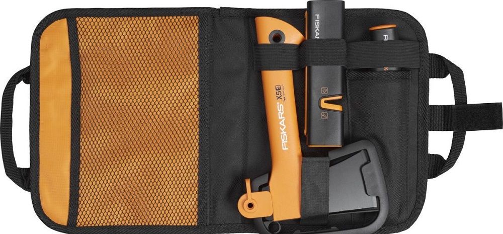 Топор Fiskars Х5 средний черный/оранжевый в комплекте:нож (1025441)