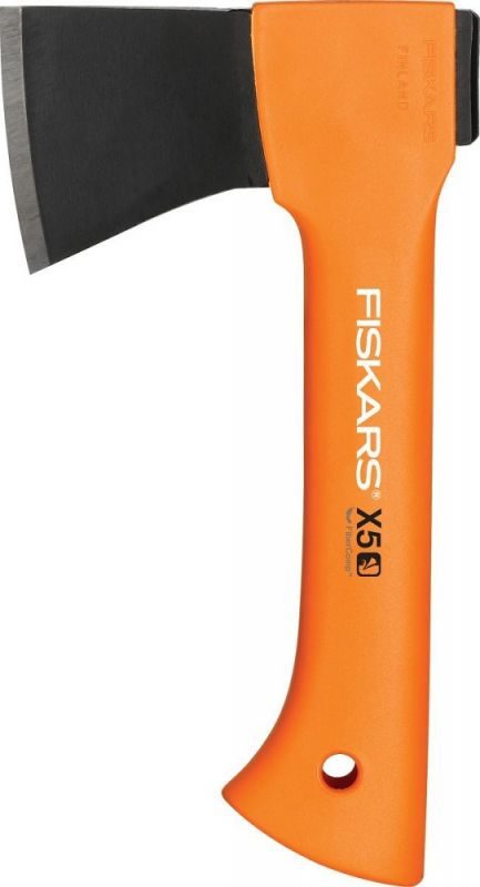 Топор Fiskars Х5 средний черный/оранжевый в комплекте:нож (1025441)