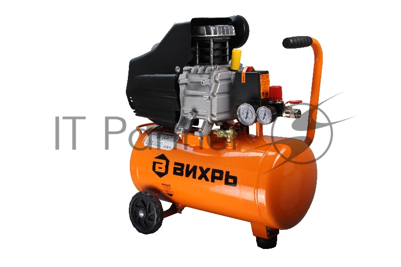 Компрессор поршневой Вихрь КМП-260/24 масляный, оранжевый/черный