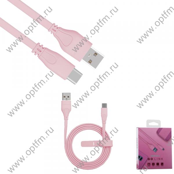 Кабель USB - TYPE-C MOMAX DTA7P, розовый