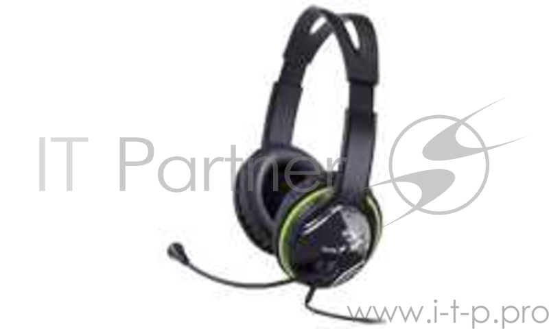 Наушники Genius Гарнитура HS-400A черно/зеленый