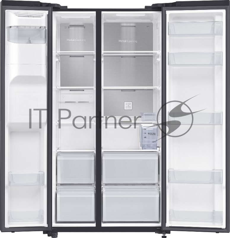 Холодильник Samsung RS64R5331B4 черный матовый (двухкамерный)