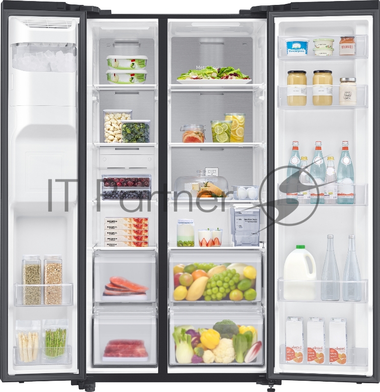 Холодильник Samsung RS64R5331B4 черный матовый (двухкамерный)