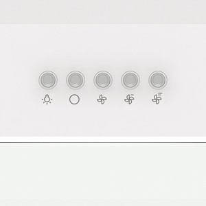 Вытяжка встраиваемая Gorenje WHU629EW/M белый управление: кнопочное (1 мотор)