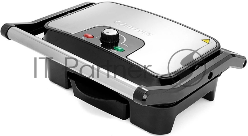 Электрогриль KITFORT КТ-1628 Мощность 1500 Вт. Материал корпуса комбинированный, материал рабочей поверхности металл, управление механическое.Регулировка температуры, антипригарное покрытие, поддон для сбора жира.