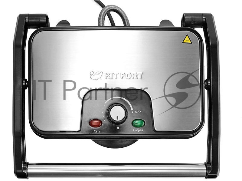 Электрогриль KITFORT КТ-1628 Мощность 1500 Вт. Материал корпуса комбинированный, материал рабочей поверхности металл, управление механическое.Регулировка температуры, антипригарное покрытие, поддон для сбора жира.