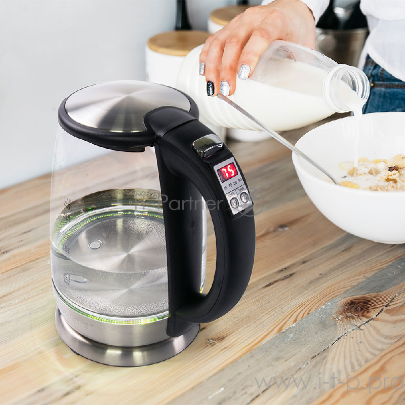 Чайник электрический Endever Skyline.Емкость 1,7л,Мощность 2200Вт,5 температурных режимов.