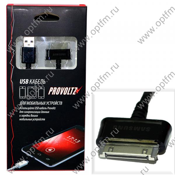 Кабель USB - Samsung Galaxy Tab PROVOLTZ черный (до 1А)