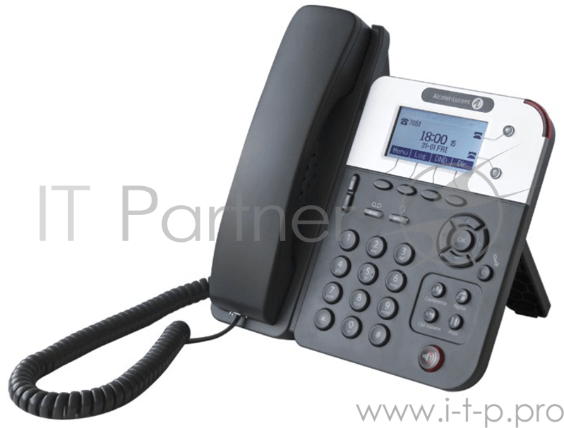 Телефон Alcatel-Lucent Ent Alcatel-Lucent 8001 Deskphone w/o power supply - SIP phone with 2 SIP accounts, 2 Gigabit Ethernet ports,POE or power connector, 3 audio controls keys, navigator, 3,5mm/RJ9 Headset connections, 4 programmable keys