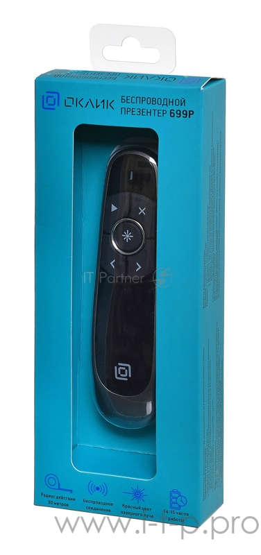 Презентер Oklick 699P Radio USB (30м) черный