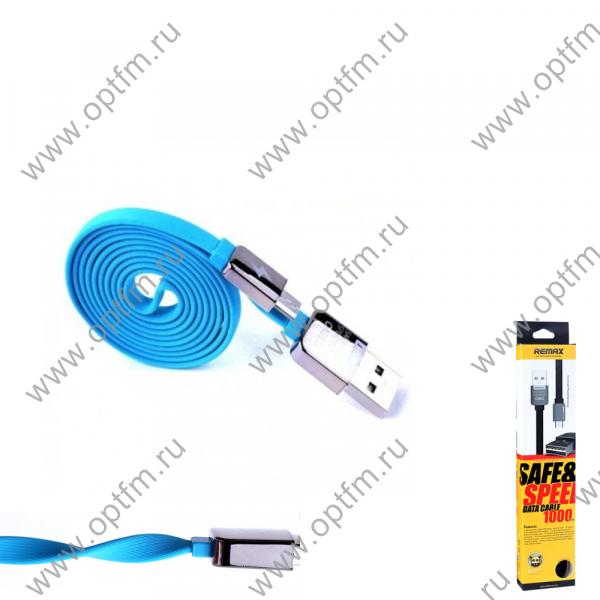 Кабель USB - micro USB REMAX (Safe&Speed) ароматизированный голубой (1м) /max 1,5A/