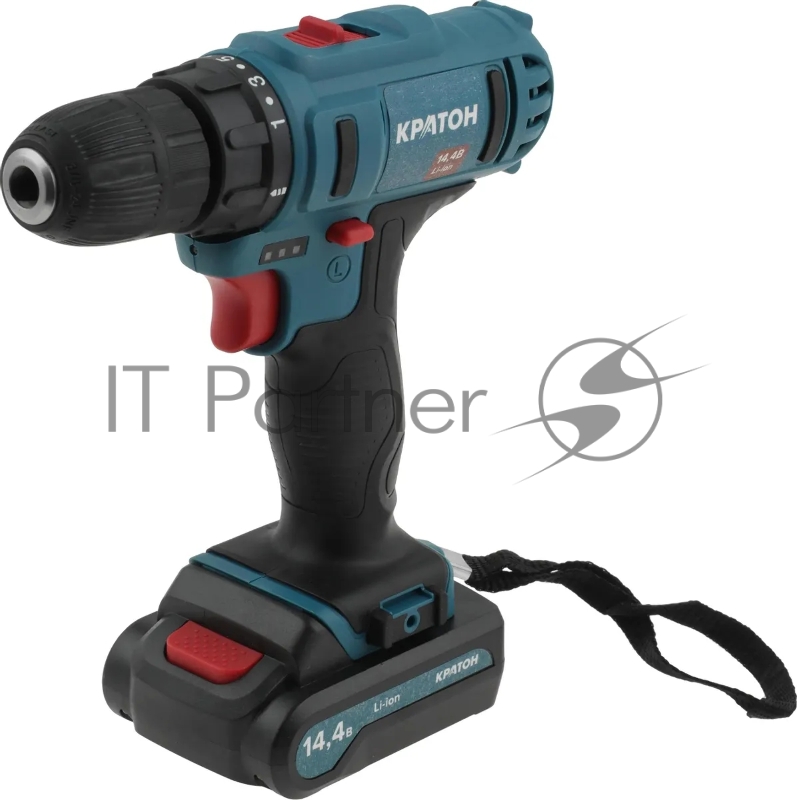 Дрель-шуруповерт аккумуляторная Кратон CD-14,4-Li-1,5