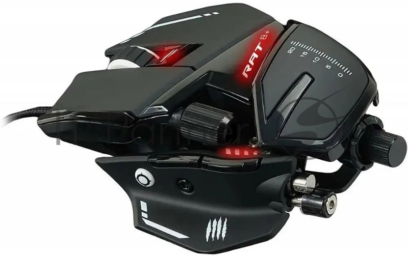 Mad Catz R.A.T. 8+ Игровая мышь чёрная (PMW3389, Omron, USB, 11 кнопок, 16000 dpi, RGB подсветка)