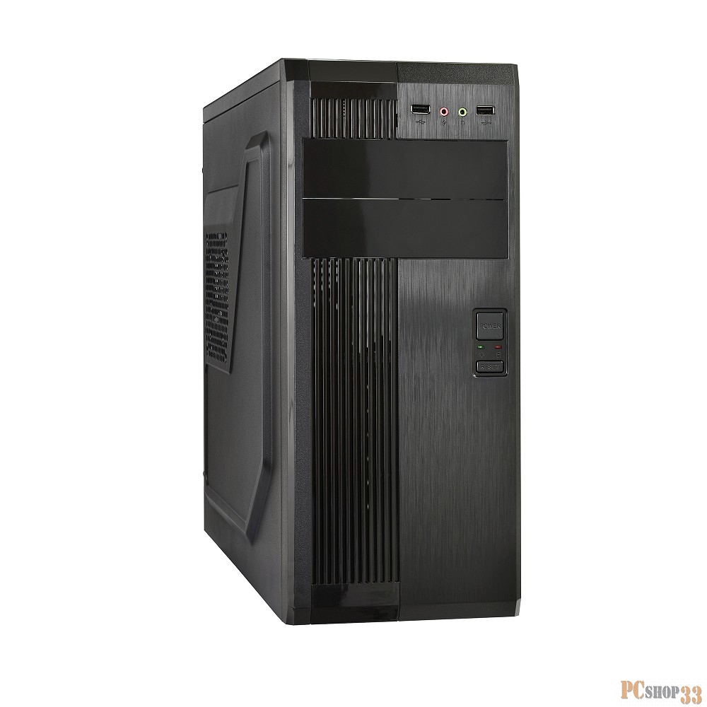 Корпус Miditower ExeGate PS-119 Black, ATX, <UN400, 120mm>, 2*USB, Audio