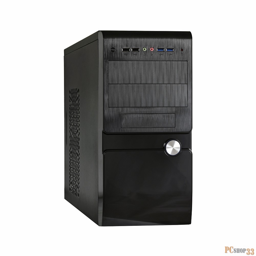 Корпус Minitower ExeGate SP-137U Black, mATX <UN500, 120mm> 2*USB+2*USB3.0, Audio