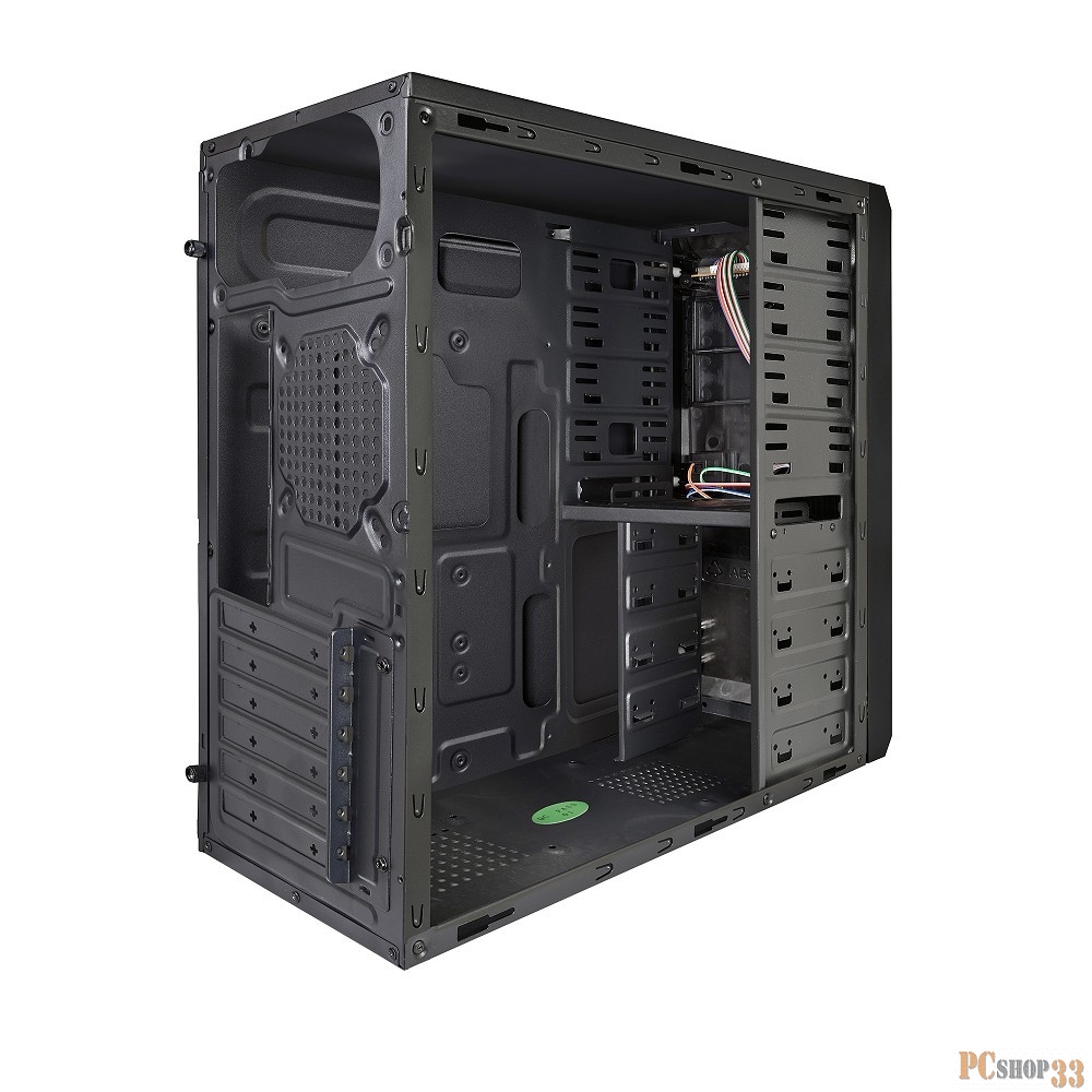 Корпус Miditower ExeGate PS-119 Black, ATX, <UN450, 120mm>, 2*USB, Audio