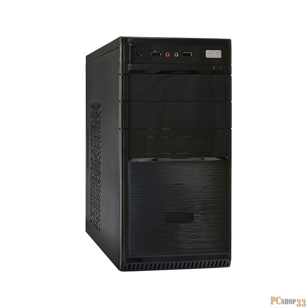 Корпус Minitower ExeGate SP-135 Black, mATX <UN500, 120mm> 2*USB, Audio