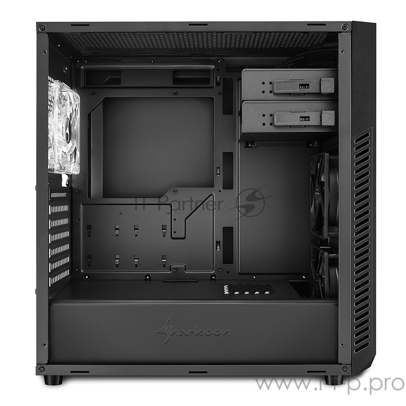 Sharkoon VS7 игровой корпус чёрный (ATX, сталь, акрилл, fan 2x120 мм + 1x120 мм, 2xUSB 3.0, audio)