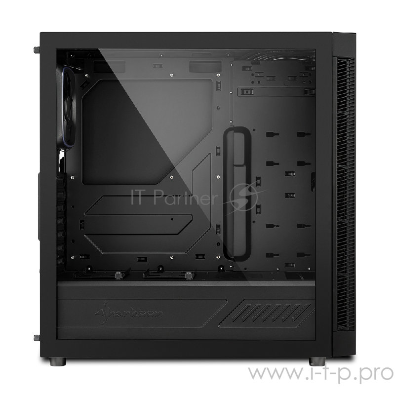 Sharkoon TG6 RGB led игровой корпус чёрный (ATX, закаленное стекло, адресный RGB fan 3x120 мм + 1x120 мм, 2xUSB 2.0, 2xUSB 3.0, audio)
