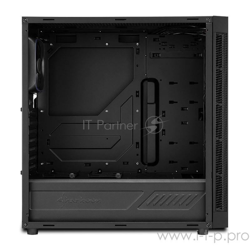 Sharkoon TG6 RGB led игровой корпус чёрный (ATX, закаленное стекло, адресный RGB fan 3x120 мм + 1x120 мм, 2xUSB 2.0, 2xUSB 3.0, audio)