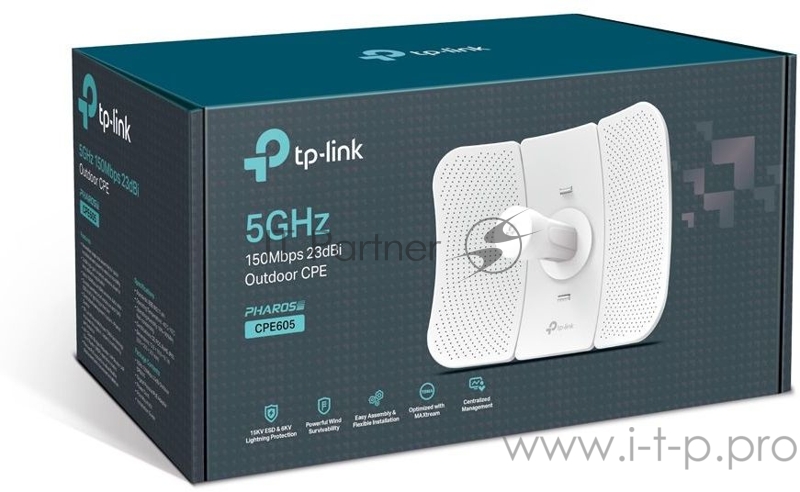 Наружная точка доступа Wi Fi SMB TP-Link CPE605 5 ГГц 150 Мбит/с 23 дБи