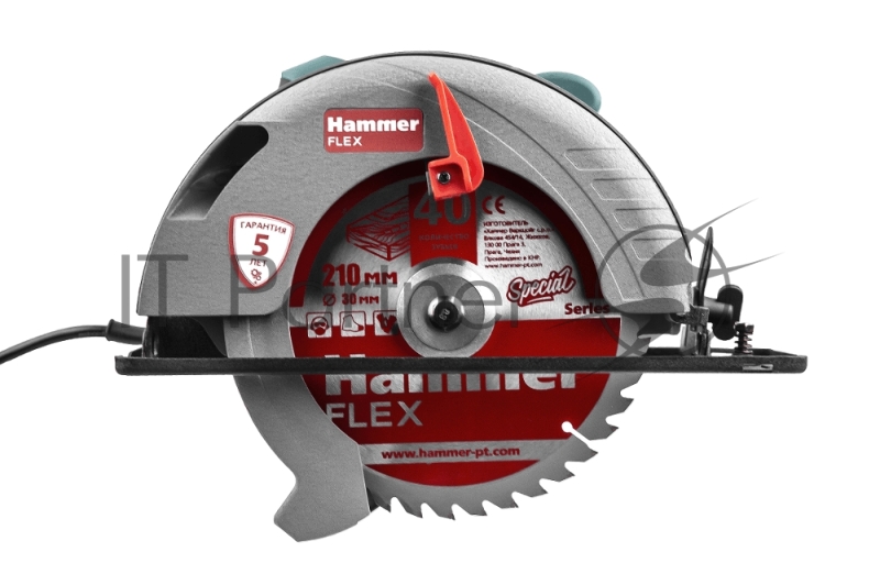 Пила циркулярная Hammer Flex CRP1800/210 1800Вт 6000об/мин 210x30мм макс.пропил 70мм