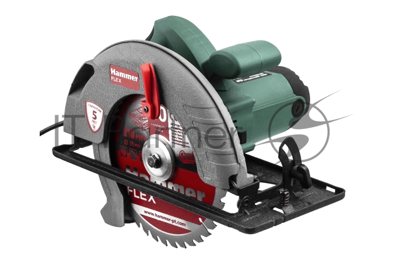 Пила циркулярная Hammer Flex CRP1800/210 1800Вт 6000об/мин 210x30мм макс.пропил 70мм