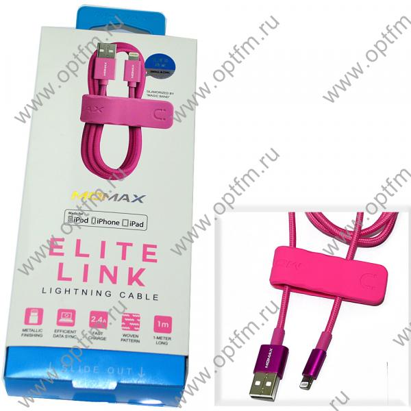Кабель USB - Apple 8pin/lightning MOMAX DDMMFILFPP розовый