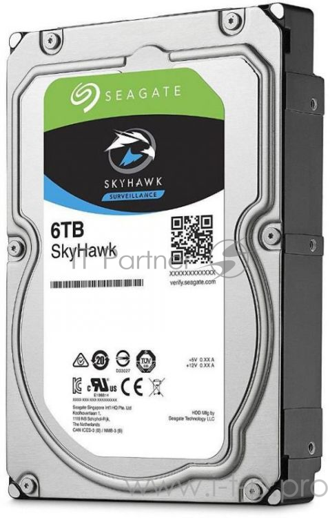 Жесткий диск 6Tb Seagate ST6000VX0003 (SATA 6Gb/s, 5900rpm, 256Mb) Skyhawk