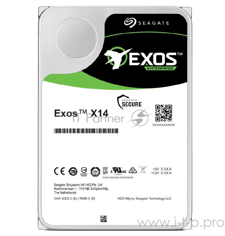 Жесткий диск Seagate Original SATA-III 10Tb ST10000NM0478 Exos 512E (7200rpm) 256Mb 3.5