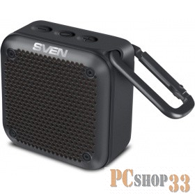 SVEN PS-88, черный (7 Вт, Waterproof (IPx7), TWS, Bluetooth, microSD, карабин, 1500мА*ч) SVEN PS -88, черный (7 Вт, Waterproof (IPx7), TWS, Bluetooth, microSD, карабин, 1500мА*ч)