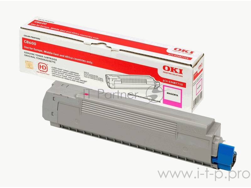 Тонер-картридж Oki C8600/8800 6K (magenta)
