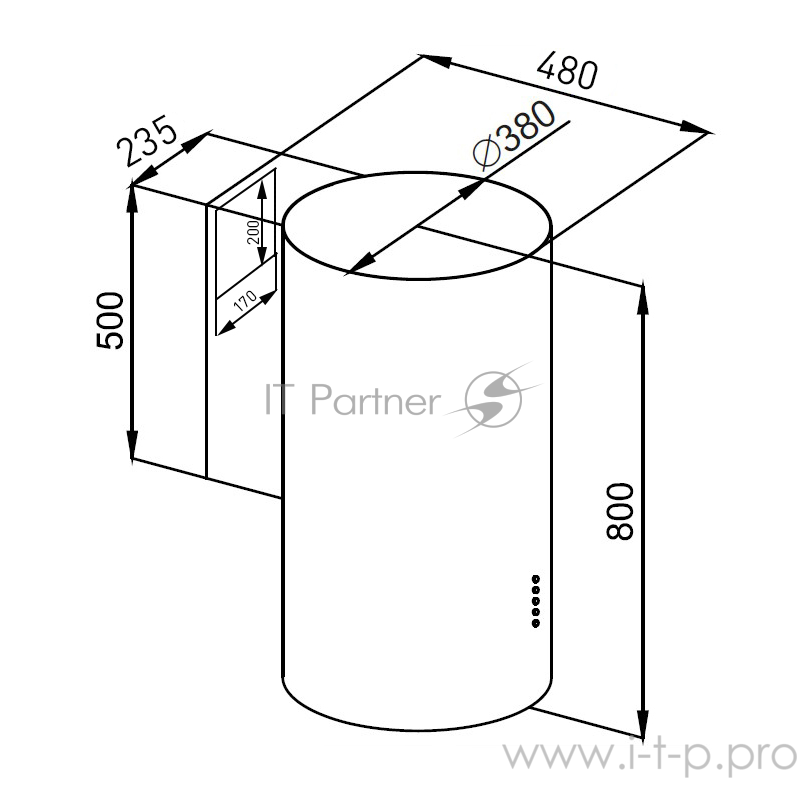 ВЫТЯЖКА MAUNFELD LEE SIDE (C) 39 WHITE