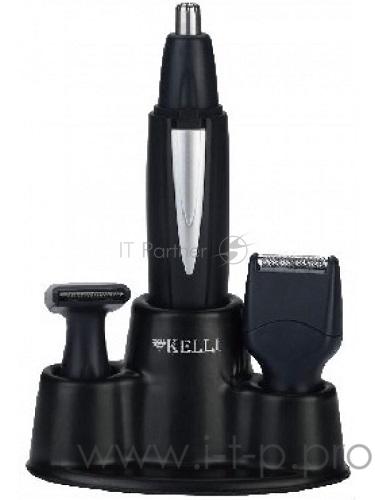 Триммер KELLI KL-7007 (Триммер для носа ушей и бровей Мини бритва насадка для бороды и усов Мини бритва Две насадки для стрижки волос работающие в 4-х режимах Полноразмерный триммер Универсальный триммер Работает от батареек АА Аксессуары: масло для