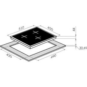 Электрическая индукционная панель MAUNFELD EVI.453-BG