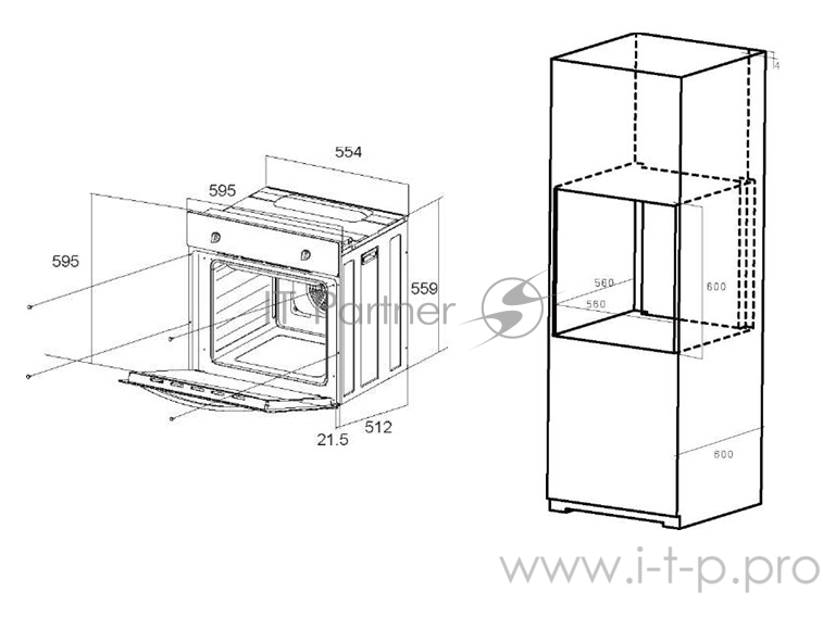 Шкаф духовой электрический MAUNFELD EOEC.586PB