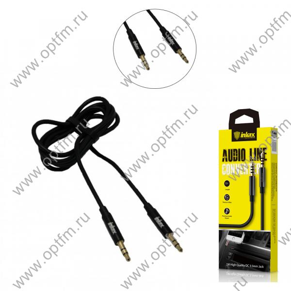 Кабель AUX INKAX AL-01 черный (1,0м)