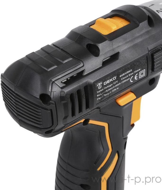 Акк. дрель DEKO GCD12DU3 (063-4096) 12 В/1,5 Ач, Li-Ion, 1500 об/мин, БЗП 10 мм, 1,02 кг