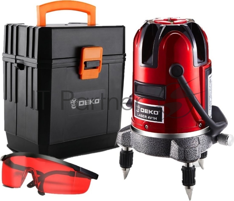 Уровень лазерный DEKO LL57 SET 3 (065-0283) в пластиковом кейсе