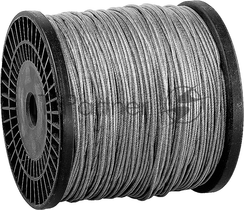 Трос стальной ЗУБР Профессионал DIN 3055 в оплетке ПВХ d=3/4 мм L=200 м оцинкованный